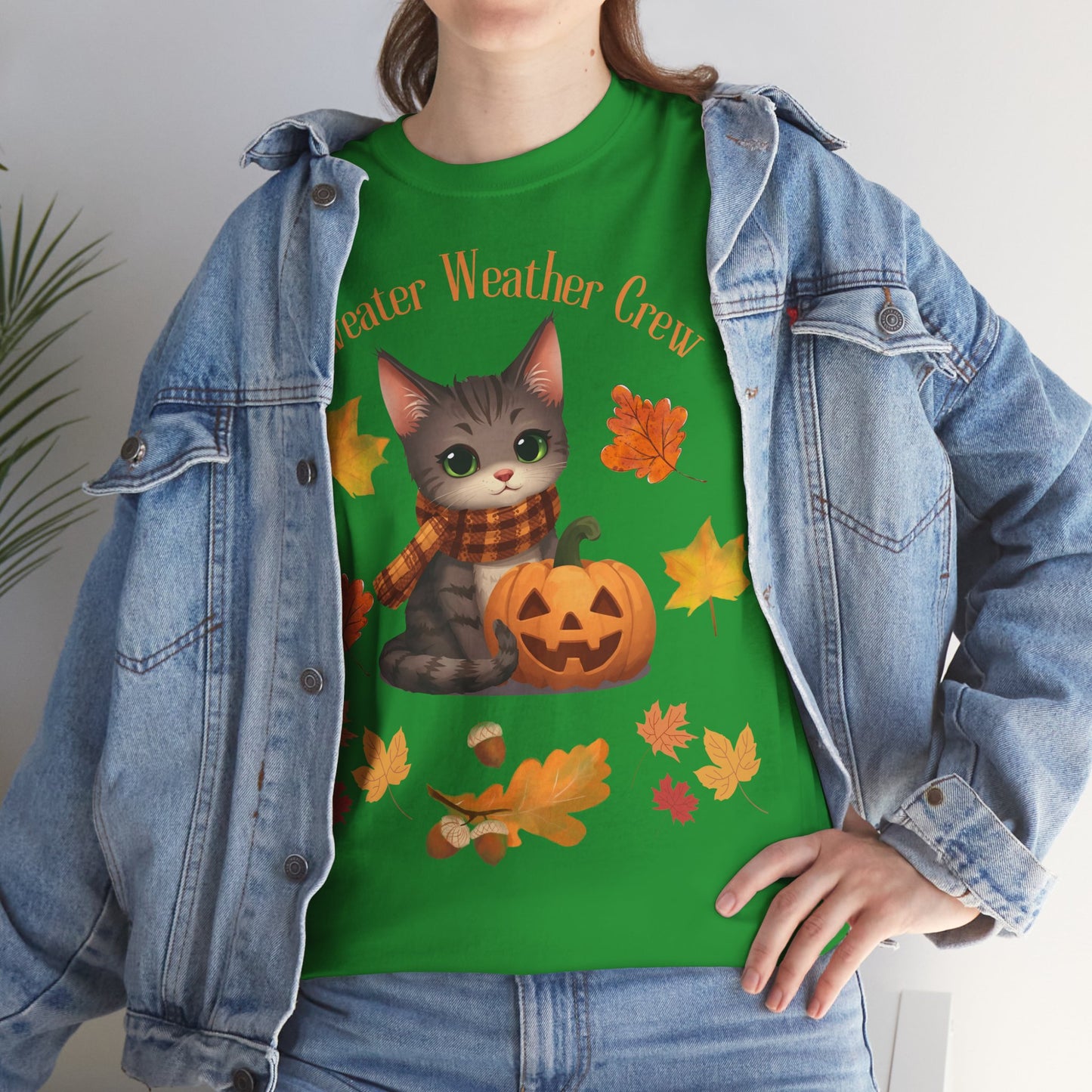 Cozy Fall Cat Shirt – Süßes Herbst T-Shirt für Katzenliebhaberinnen | Morgenmood