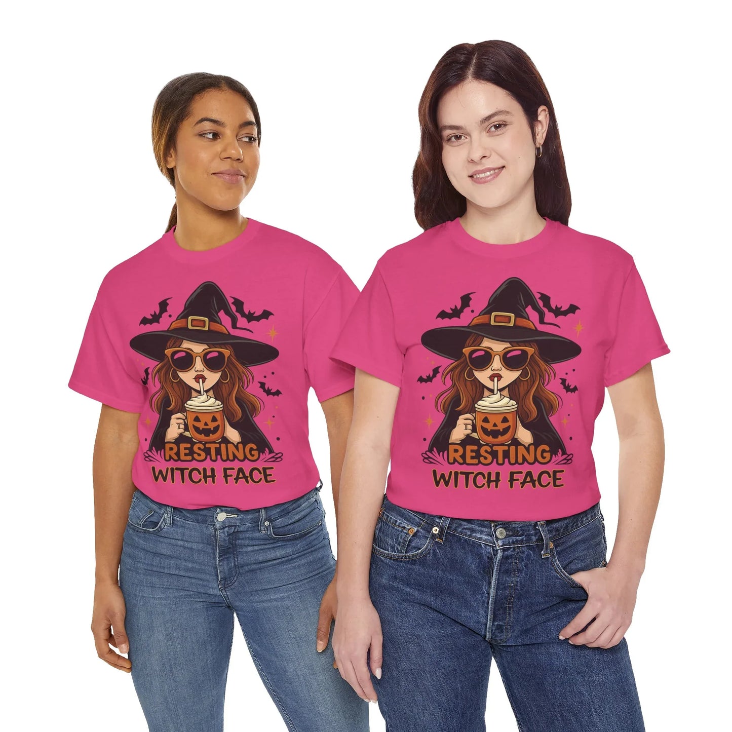 Halloween T-Shirt Unisex mit Hexe - MorgenMood