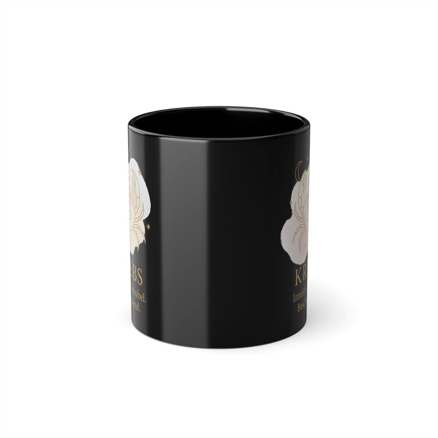 Kaffeetasse Sternzeichen Krebs, Goldfarbener Boho Style - MorgenMood