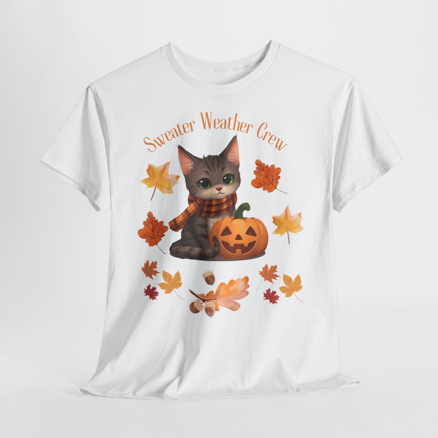 Cozy Fall Cat Shirt – Süßes Herbst T-Shirt für Katzenliebhaberinnen | Morgenmood