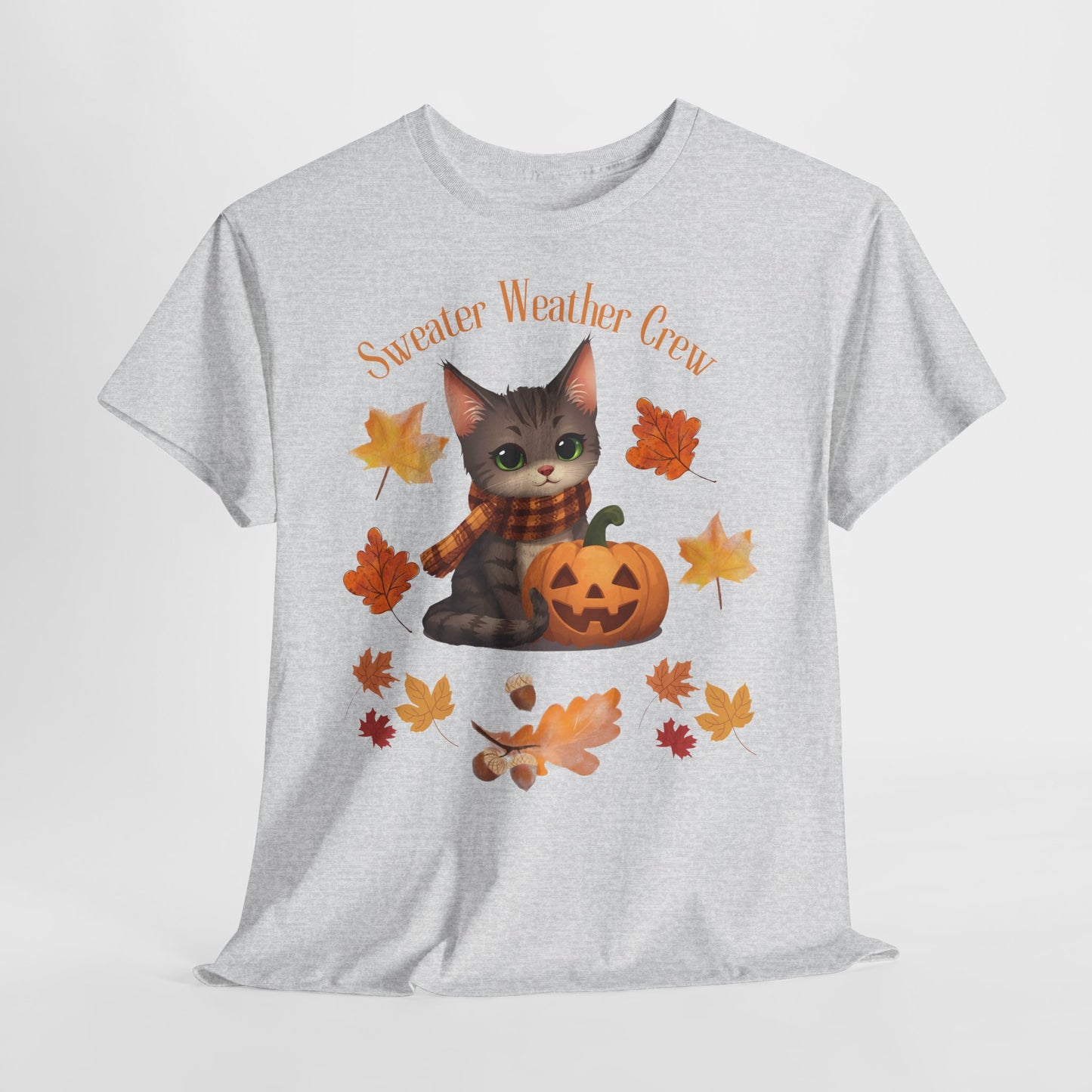 Cozy Fall Cat Shirt – Süßes Herbst T-Shirt für Katzenliebhaberinnen | Morgenmood