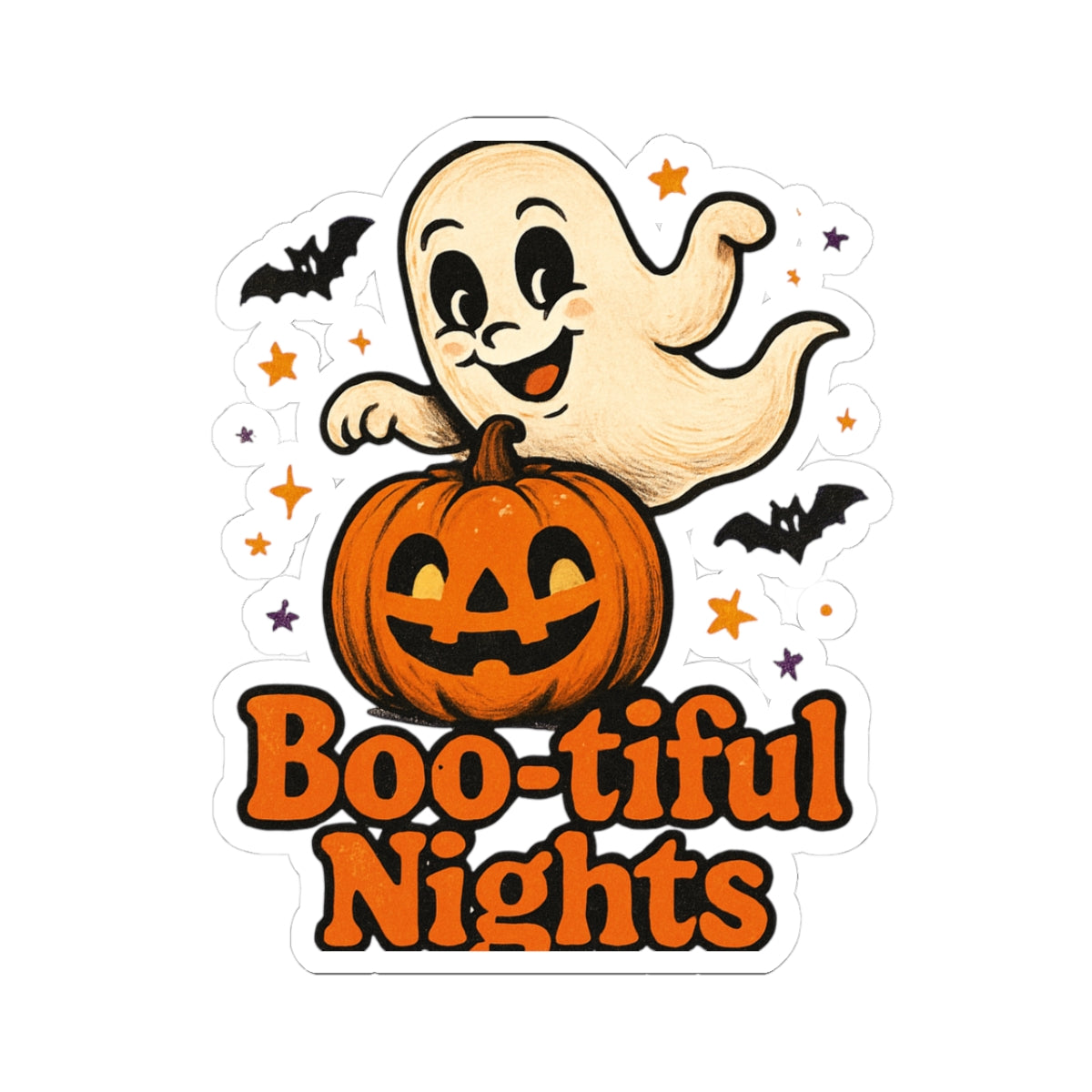 Lustiger Aufkleber mit Halloween Motiv - von MorgenMood