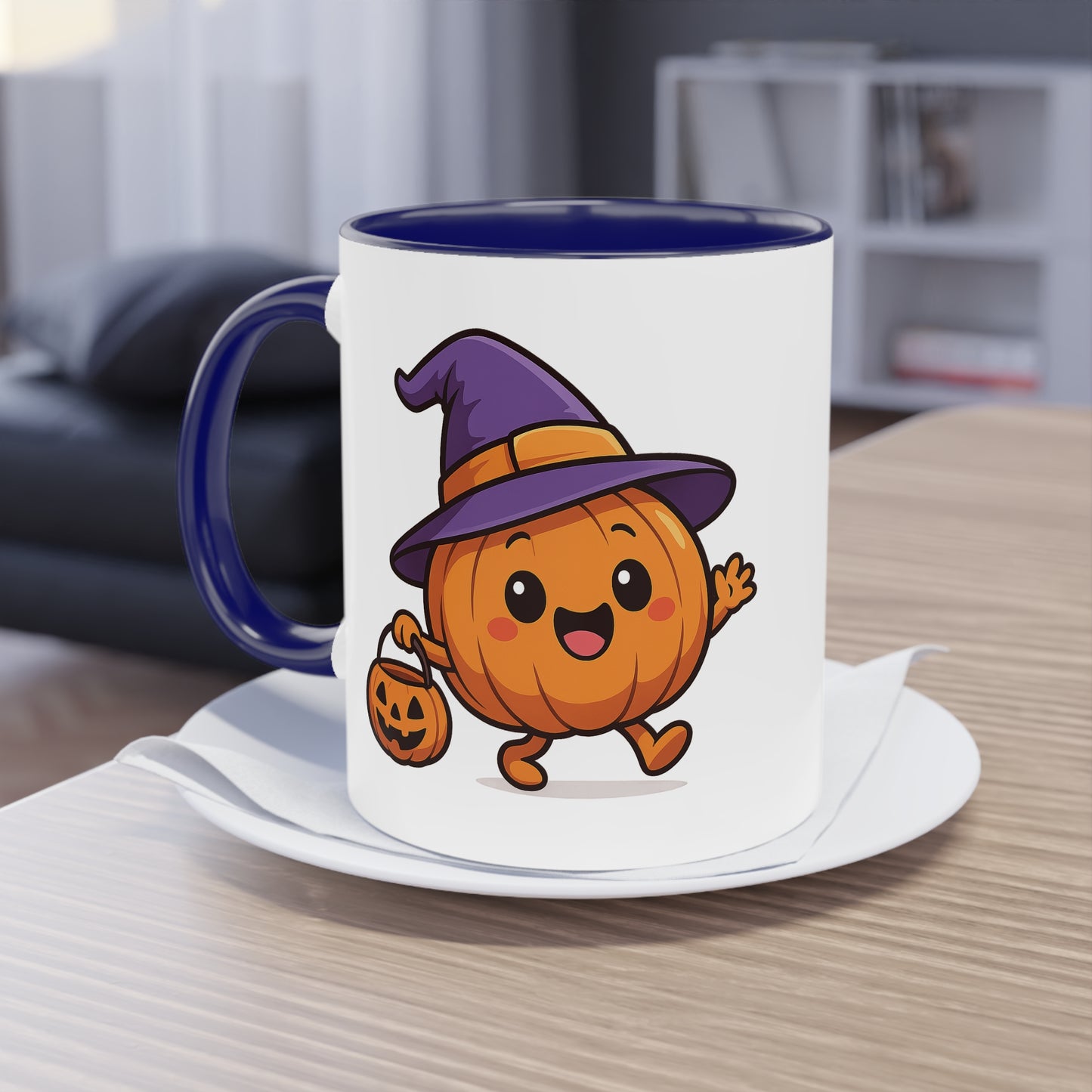 Skurrile Kürbis Halloween Kaffeetasse, Süßes Herbst-Trinkgeschirr, Halloween-Geschenk, Herbstdeko, Jahreszeitliche Küchenutensilien - MorgenMood