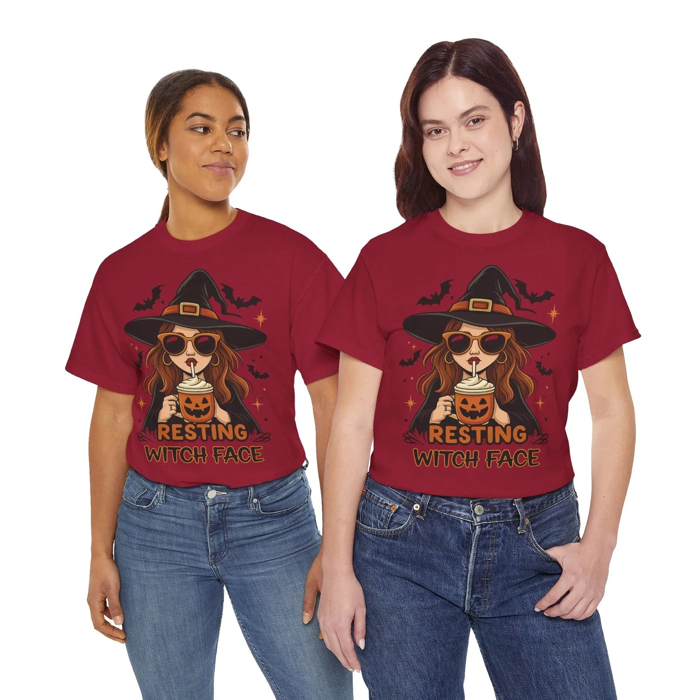 Halloween T-Shirt Unisex mit Hexe - MorgenMood