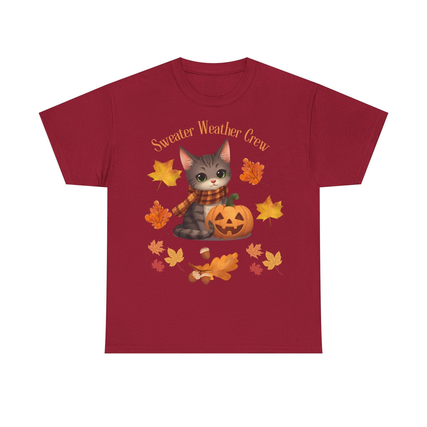 Cozy Fall Cat Shirt – Süßes Herbst T-Shirt für Katzenliebhaberinnen | Morgenmood