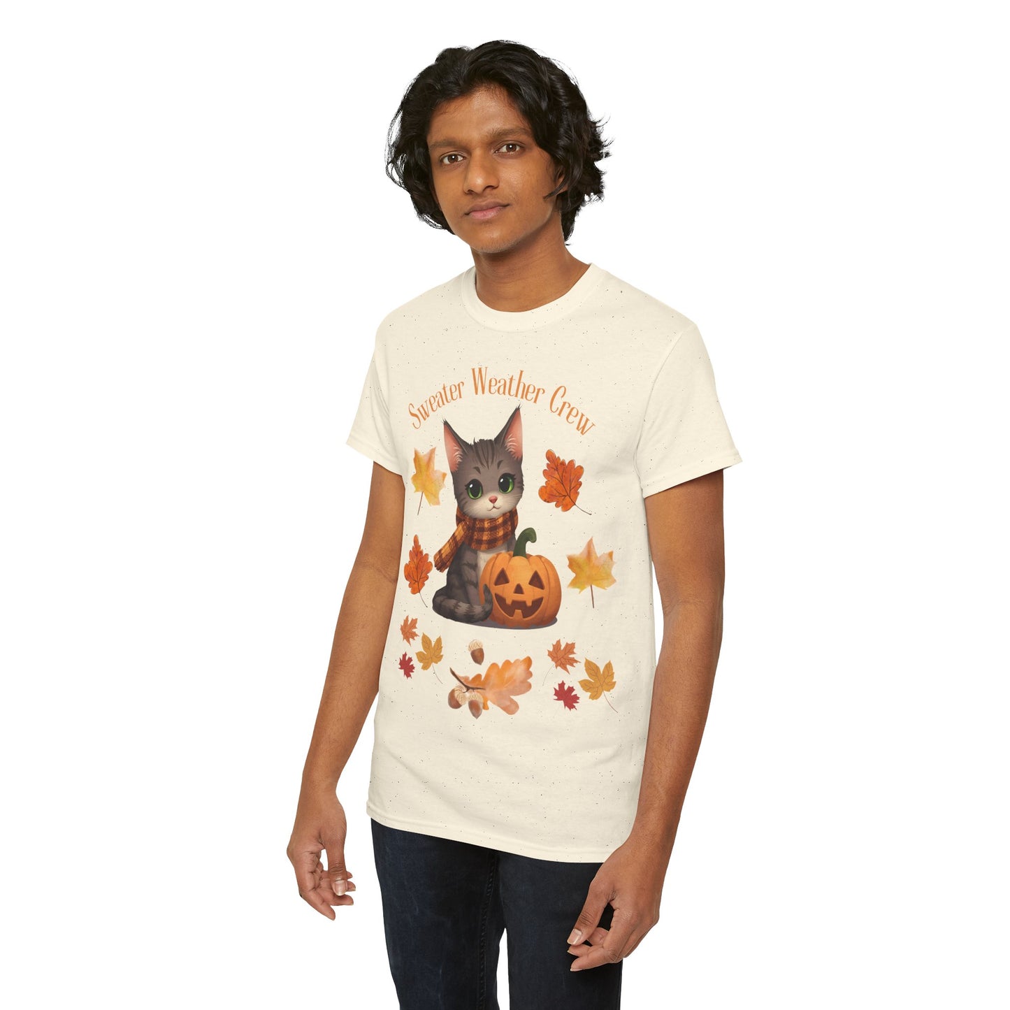 Cozy Fall Cat Shirt – Süßes Herbst T-Shirt für Katzenliebhaberinnen | Morgenmood
