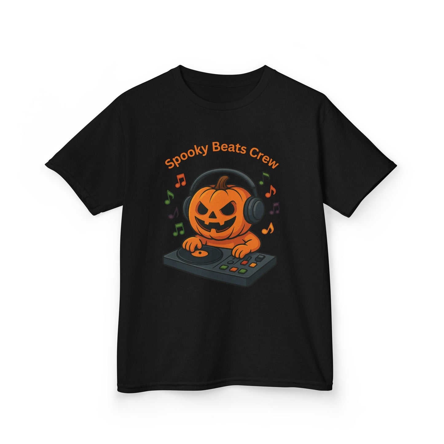 Halloween DJ Kürbis Kinder T-Shirt, Gruseliges T-Shirt, Trick or Treat Geschenk - MorgenMood