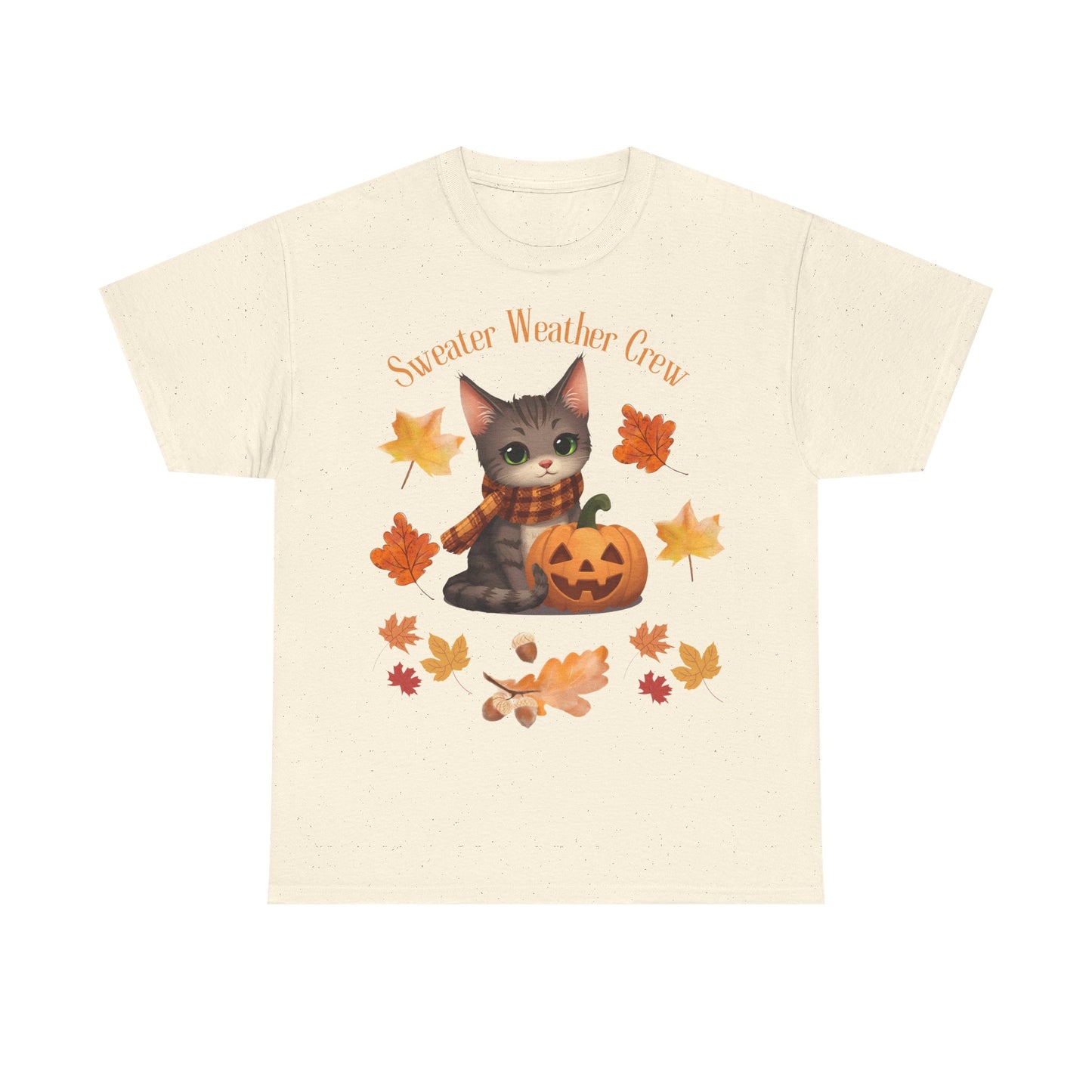Cozy Fall Cat Shirt – Süßes Herbst T-Shirt für Katzenliebhaberinnen | Morgenmood