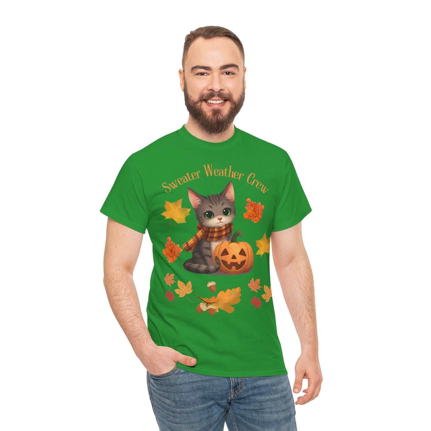 Cozy Fall Cat Shirt – Süßes Herbst T-Shirt für Katzenliebhaberinnen | Morgenmood