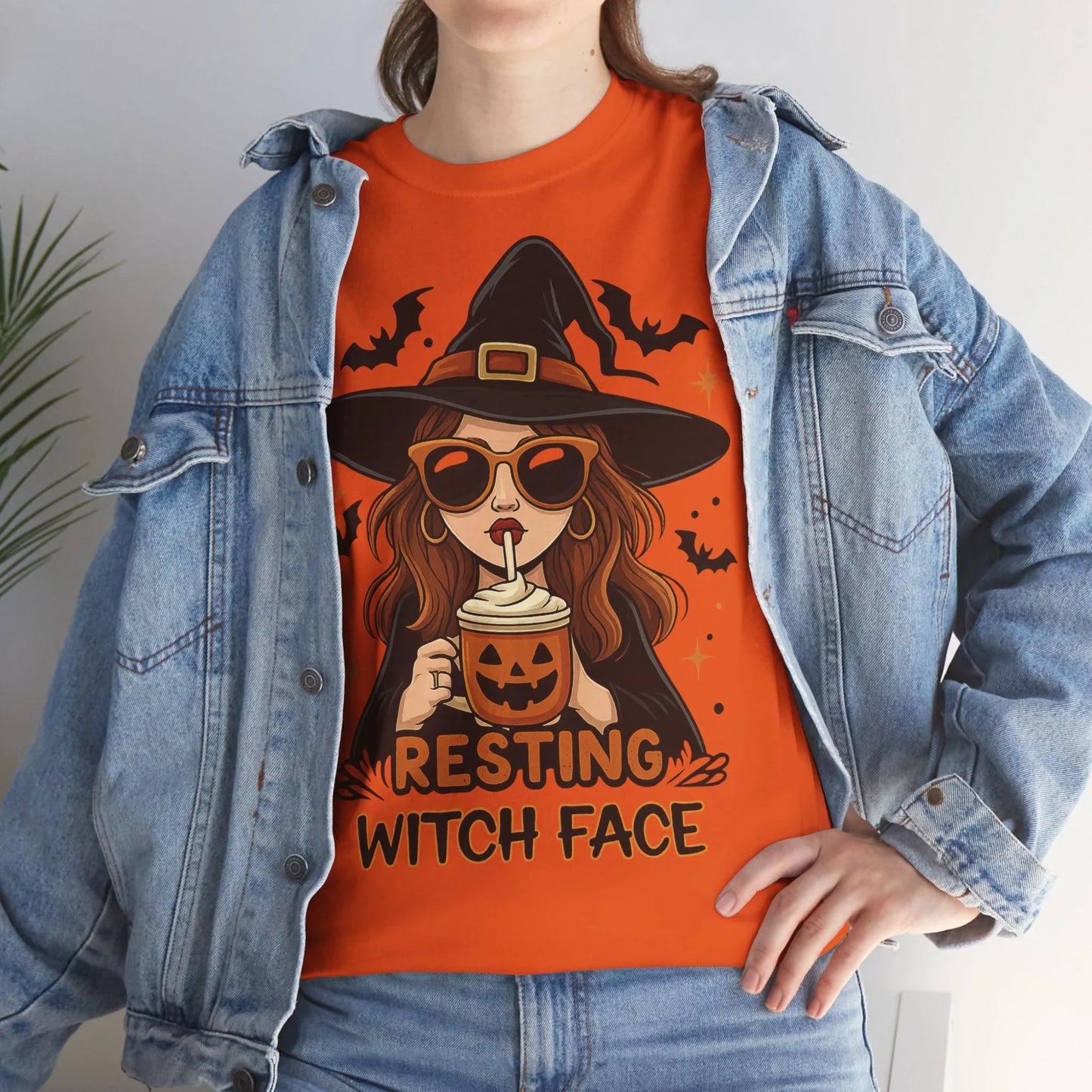 Halloween T-Shirt Unisex mit Hexe - MorgenMood
