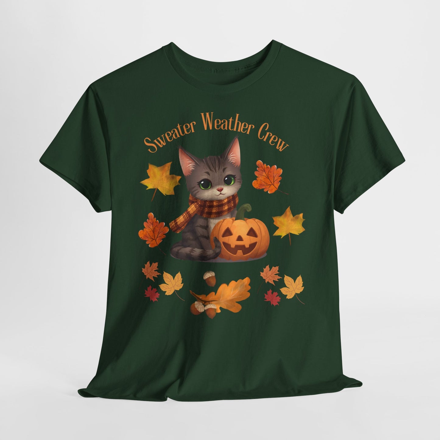 Cozy Fall Cat Shirt – Süßes Herbst T-Shirt für Katzenliebhaberinnen | Morgenmood