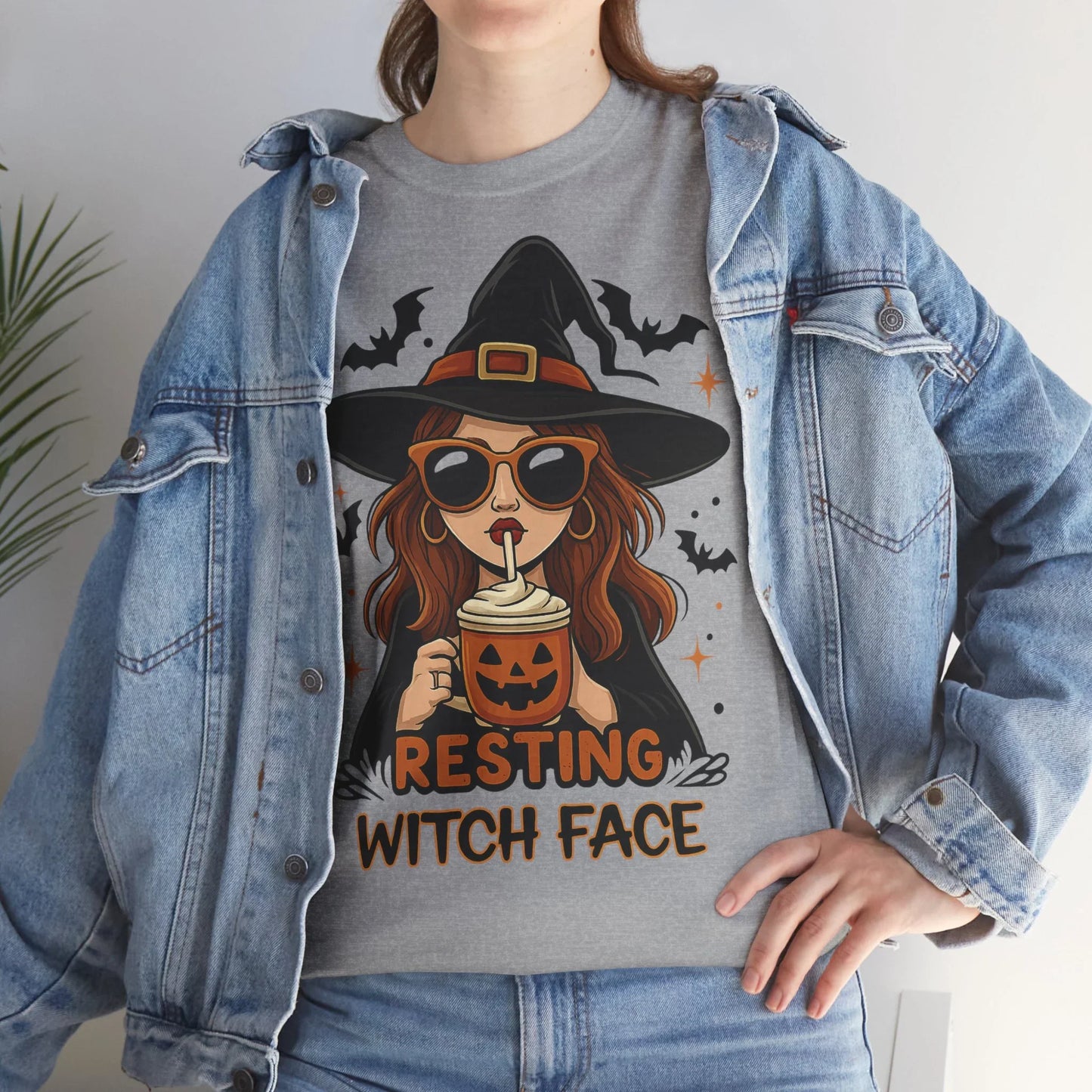 Halloween T-Shirt Unisex mit Hexe - MorgenMood