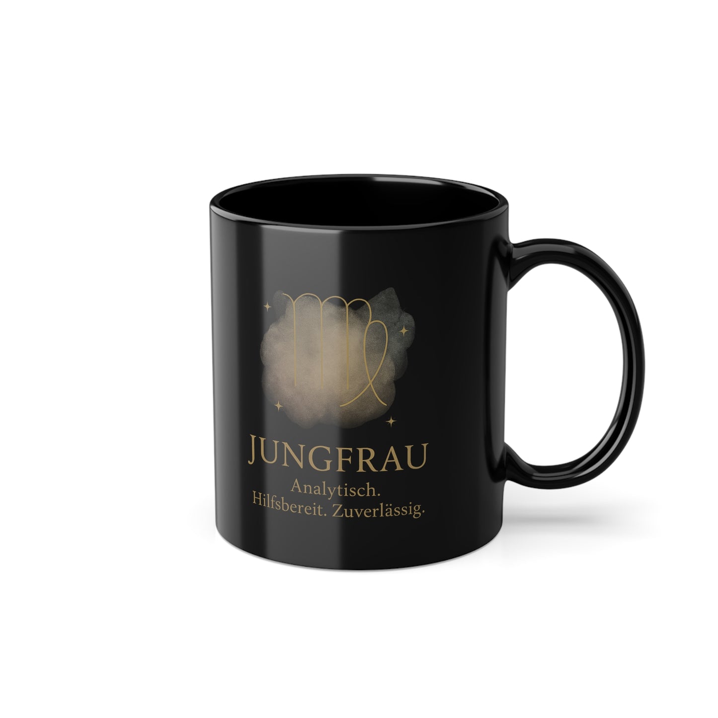 Kaffeetasse Sternzeichen Jungfrau, Goldenes Boho Design - MorgenMood