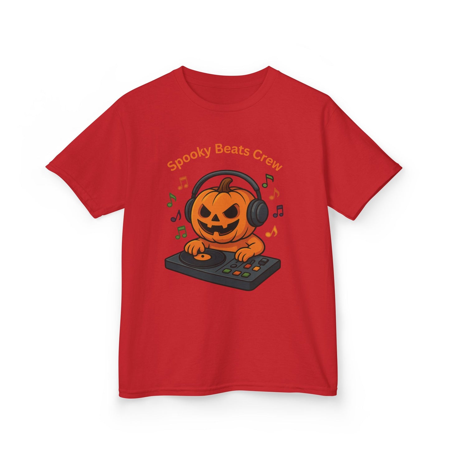 Halloween DJ Kürbis Kinder T-Shirt, Gruseliges T-Shirt, Trick or Treat Geschenk - MorgenMood