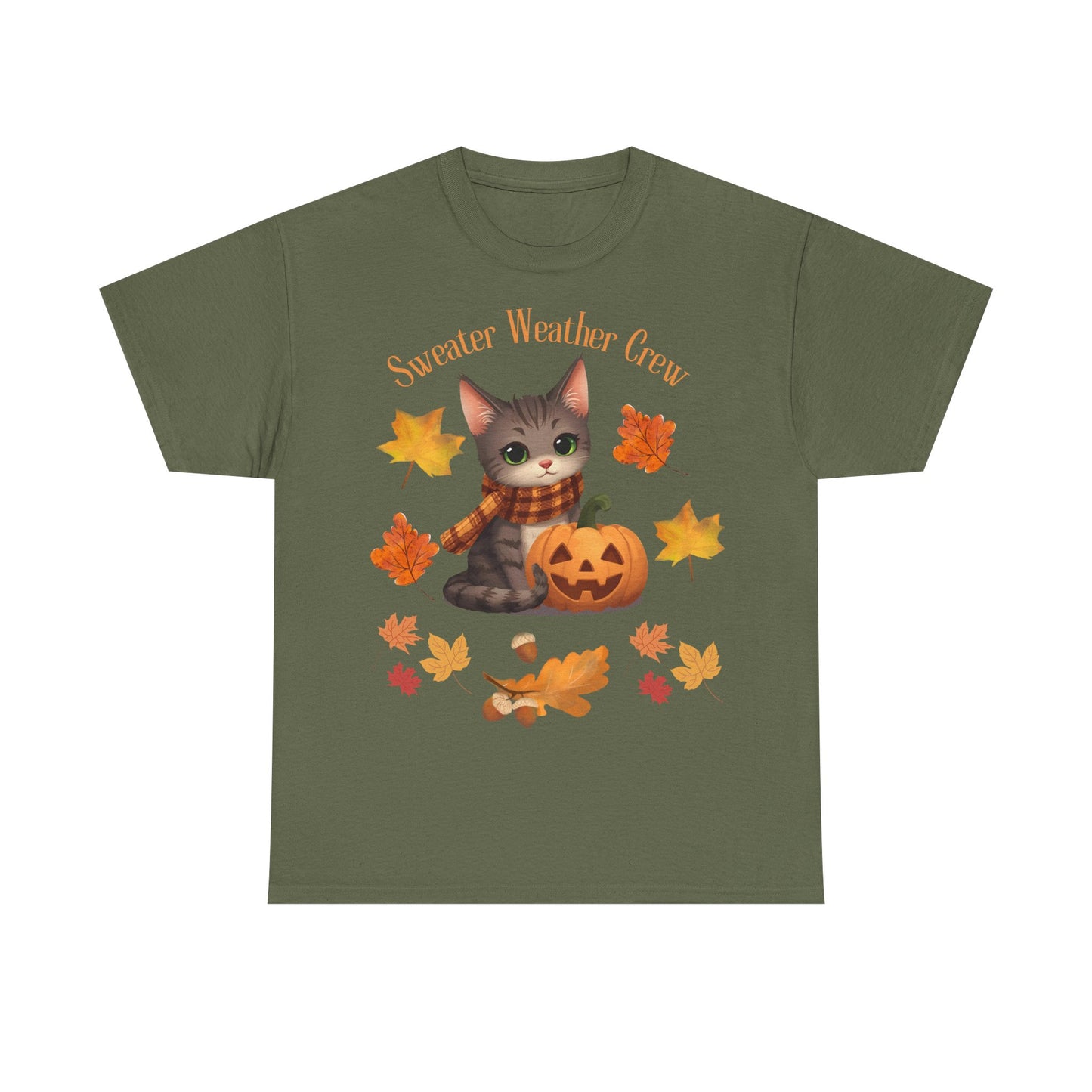 Cozy Fall Cat Shirt – Süßes Herbst T-Shirt für Katzenliebhaberinnen | Morgenmood