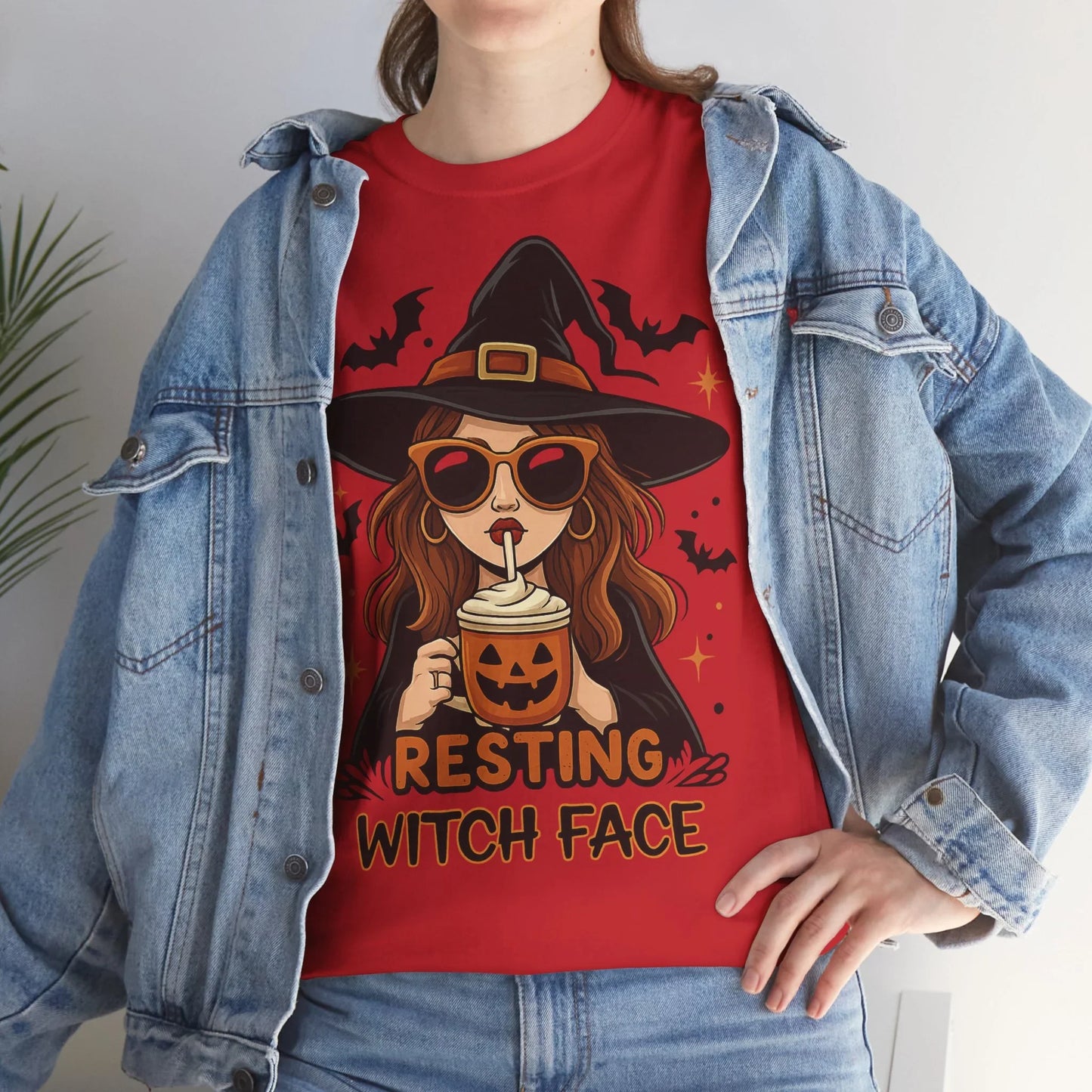 Halloween T-Shirt Unisex mit Hexe - MorgenMood