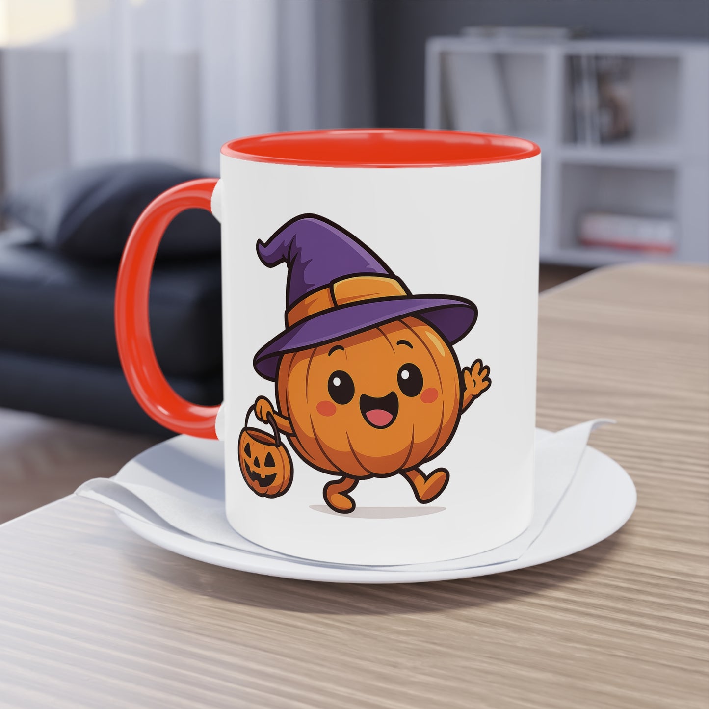 Skurrile Kürbis Halloween Kaffeetasse, Süßes Herbst-Trinkgeschirr, Halloween-Geschenk, Herbstdeko, Jahreszeitliche Küchenutensilien - MorgenMood