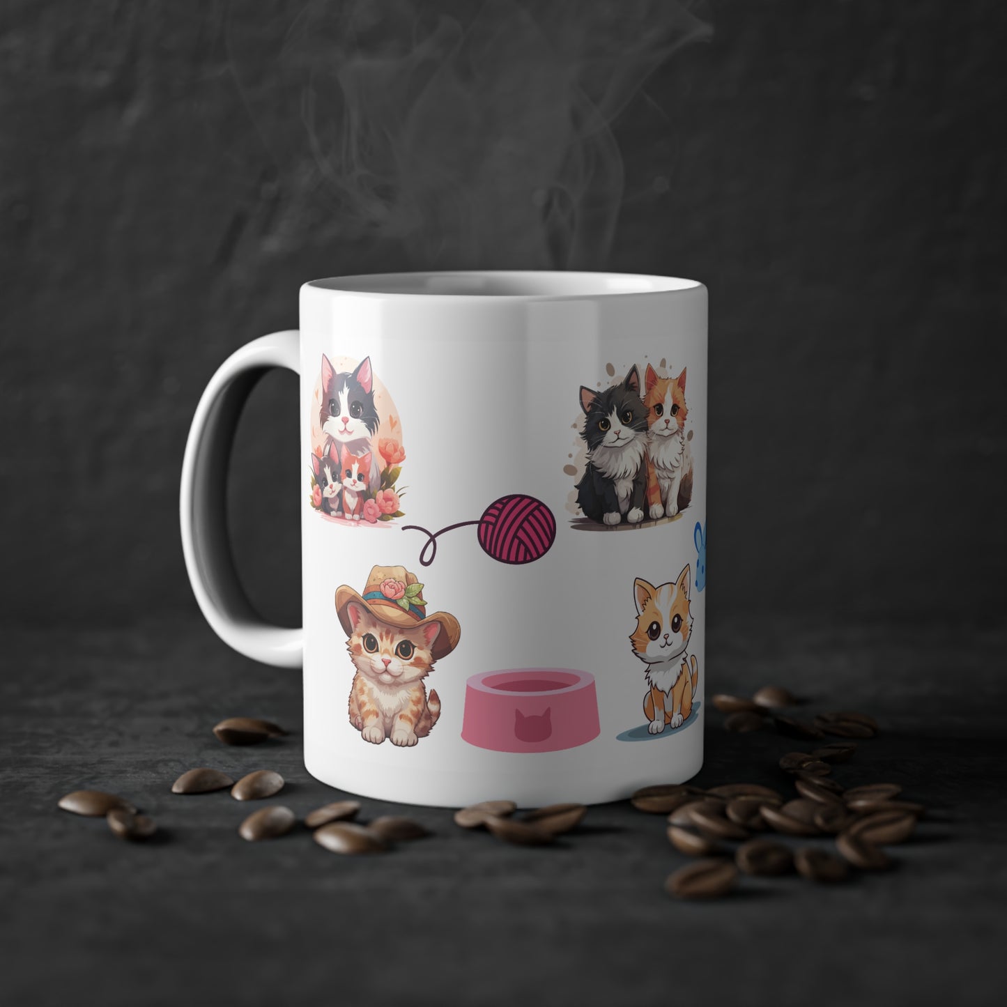 Tasse mit süßem Katzen-Motiv - MorgenMood
