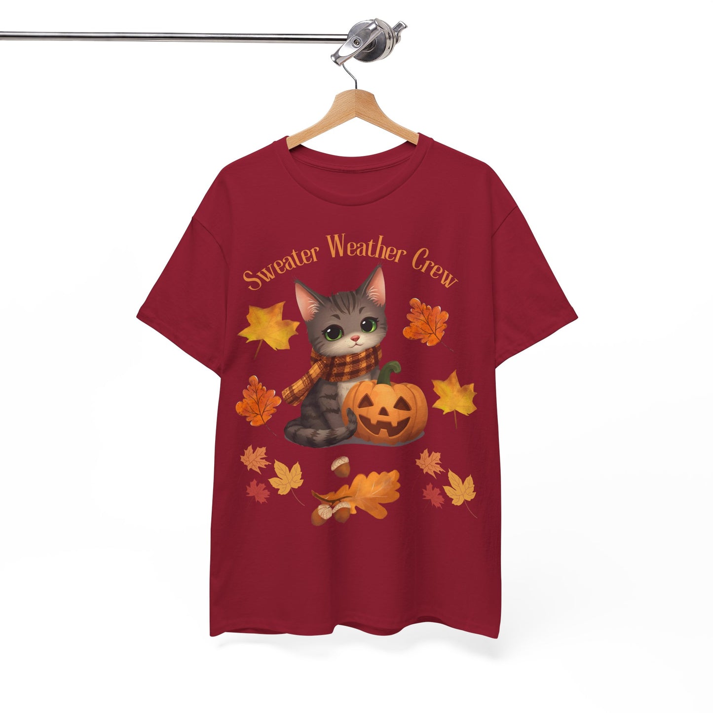 Cozy Fall Cat Shirt – Süßes Herbst T-Shirt für Katzenliebhaberinnen | Morgenmood