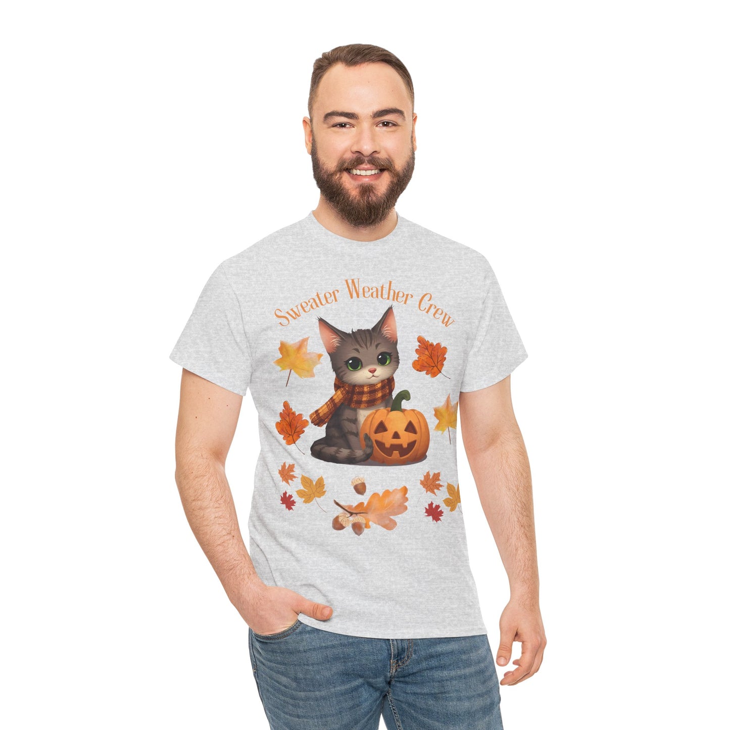 Cozy Fall Cat Shirt – Süßes Herbst T-Shirt für Katzenliebhaberinnen | Morgenmood