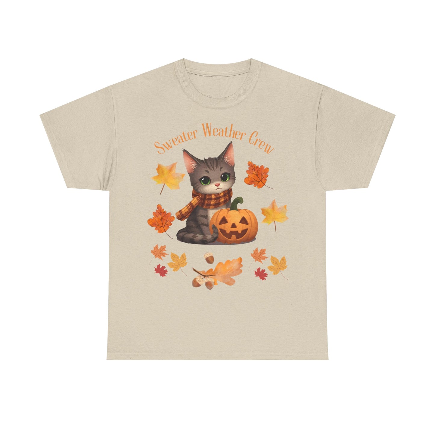 Cozy Fall Cat Shirt – Süßes Herbst T-Shirt für Katzenliebhaberinnen | Morgenmood
