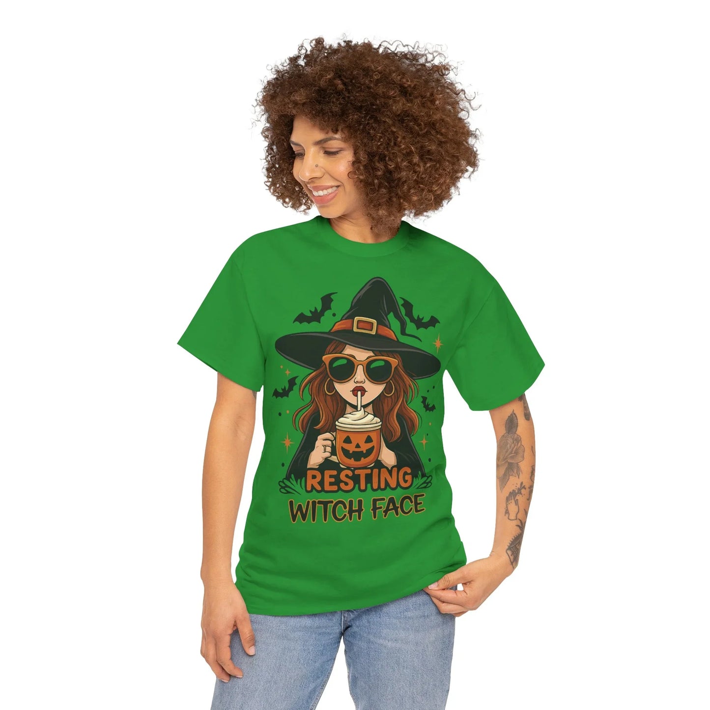 Halloween T-Shirt Unisex mit Hexe - MorgenMood