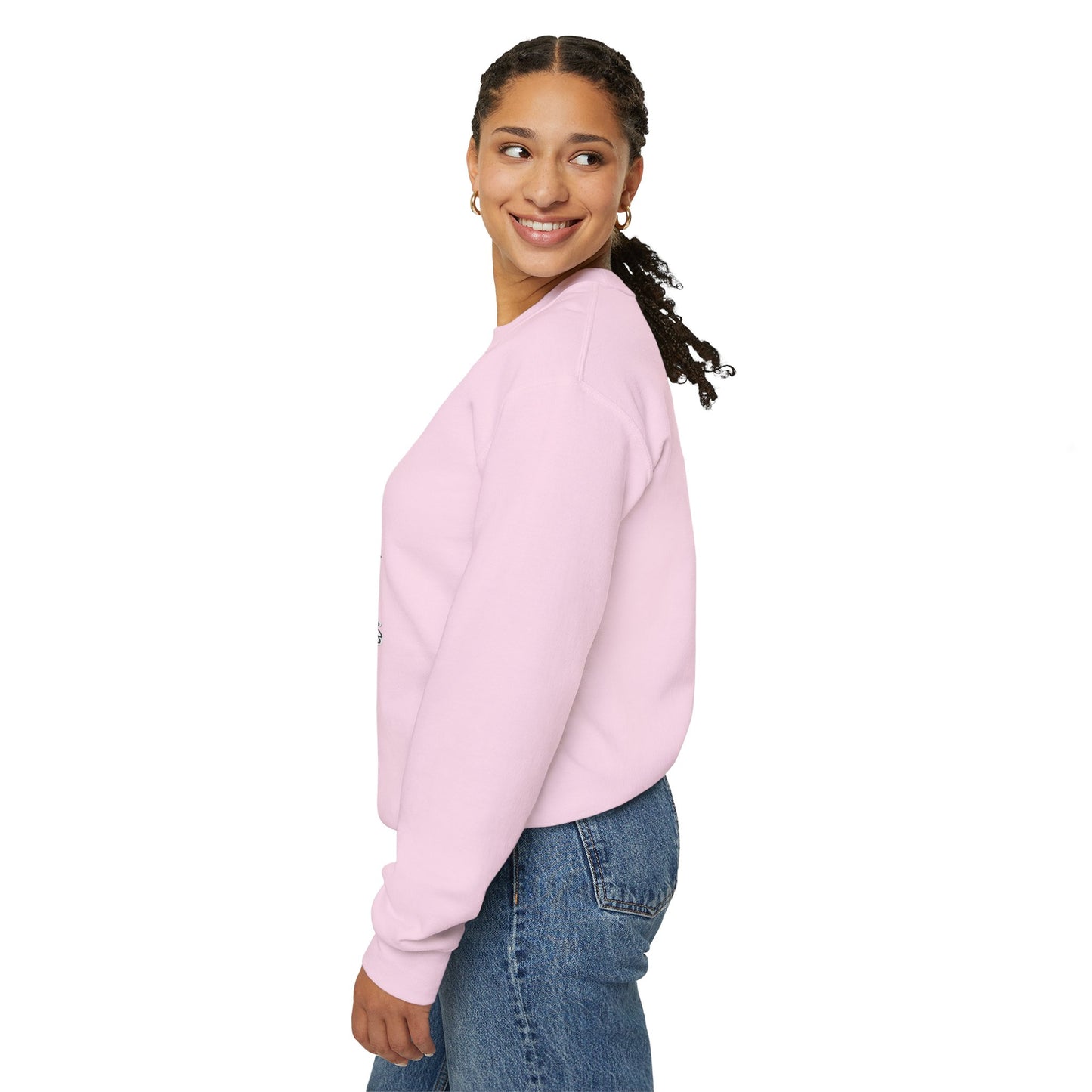 Halloween Sweatshirt mit lustigem Geist mit Hut und Kürbisse