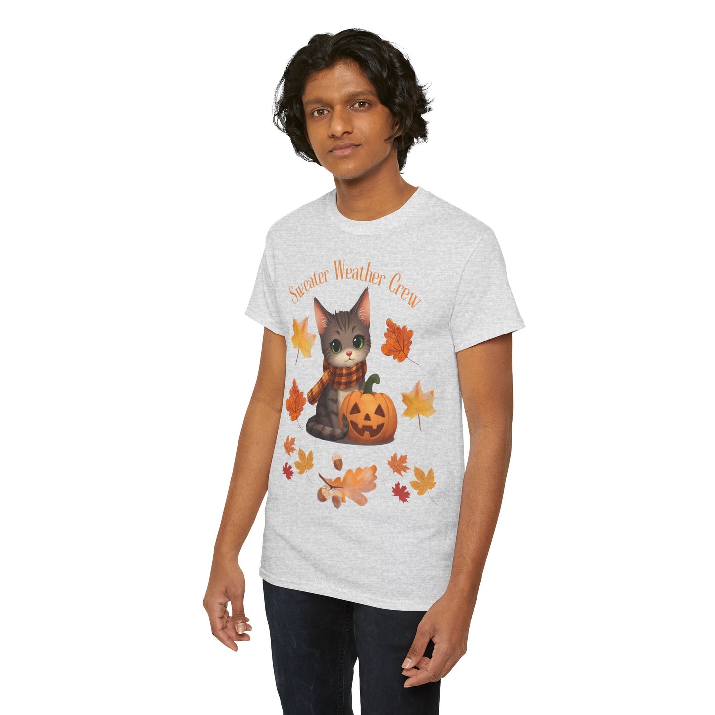 Cozy Fall Cat Shirt – Süßes Herbst T-Shirt für Katzenliebhaberinnen | Morgenmood