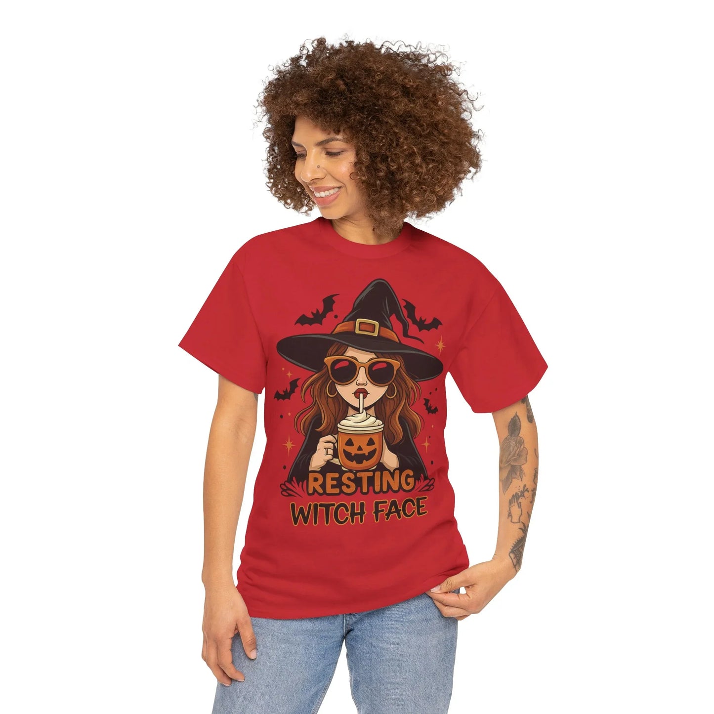 Halloween T-Shirt Unisex mit Hexe - MorgenMood
