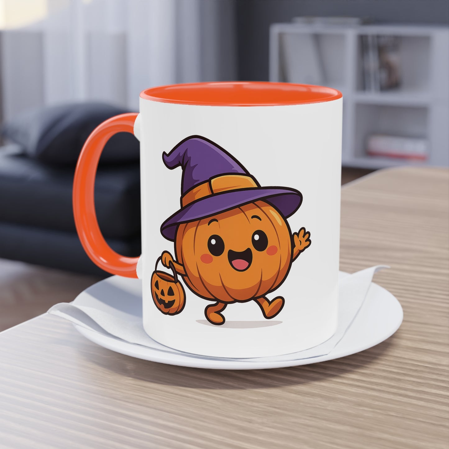 Skurrile Kürbis Halloween Kaffeetasse, Süßes Herbst-Trinkgeschirr, Halloween-Geschenk, Herbstdeko, Jahreszeitliche Küchenutensilien - MorgenMood