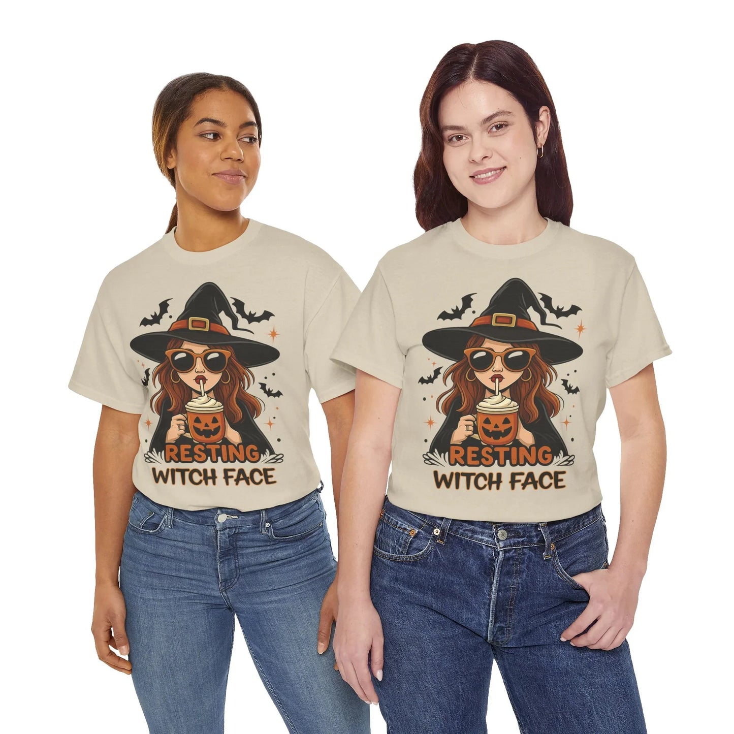 Halloween T-Shirt Unisex mit Hexe - MorgenMood