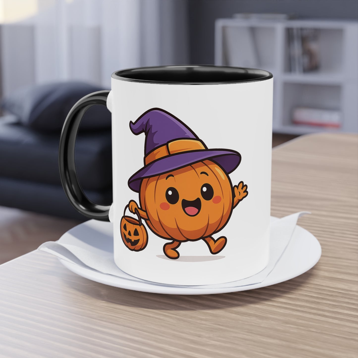 Skurrile Kürbis Halloween Kaffeetasse, Süßes Herbst-Trinkgeschirr, Halloween-Geschenk, Herbstdeko, Jahreszeitliche Küchenutensilien - MorgenMood