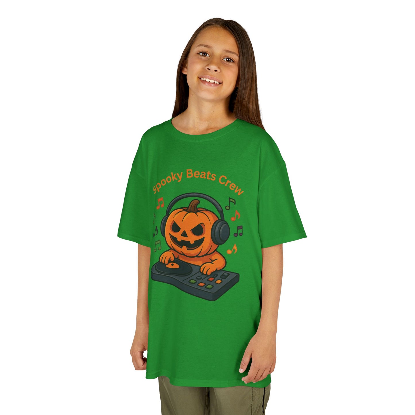 Halloween DJ Kürbis Kinder T-Shirt, Gruseliges T-Shirt, Trick or Treat Geschenk - MorgenMood