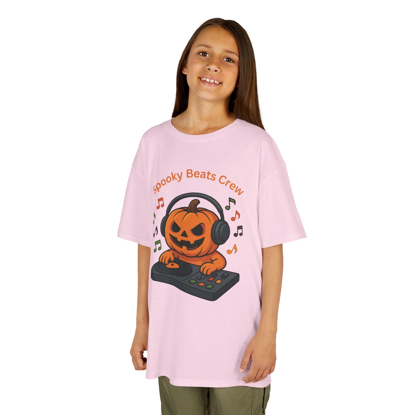 Halloween DJ Kürbis Kinder T-Shirt, Gruseliges T-Shirt, Trick or Treat Geschenk - MorgenMood