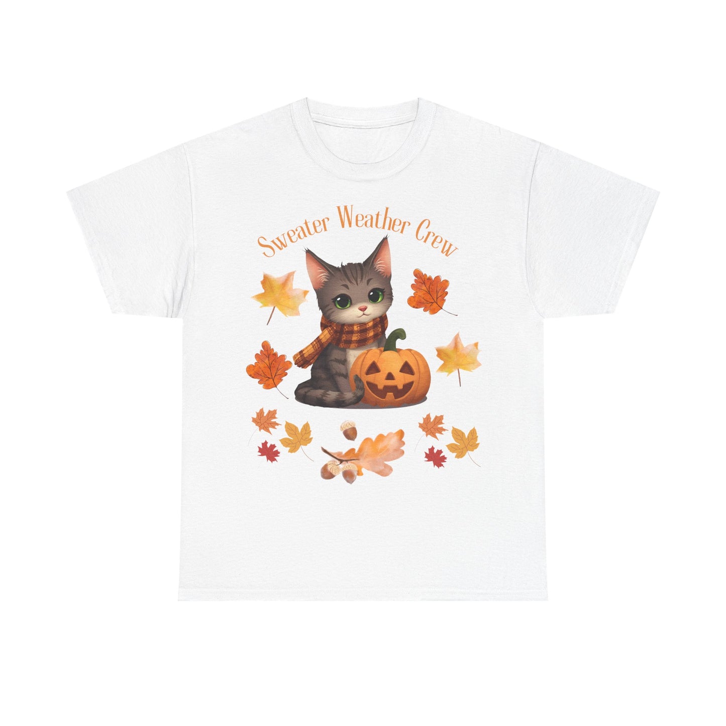 Cozy Fall Cat Shirt – Süßes Herbst T-Shirt für Katzenliebhaberinnen | Morgenmood