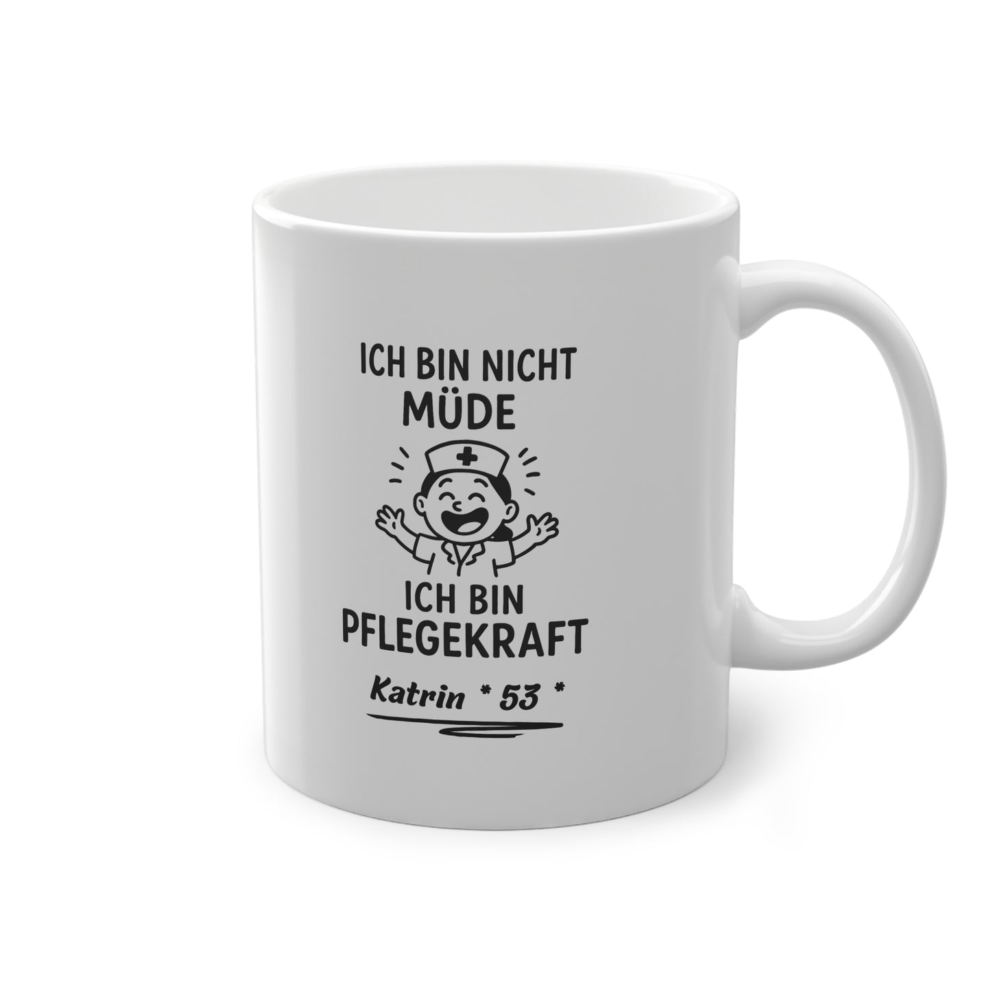 Personalisierte Tasse für Pflegekräfte, Kollegin Geschenk - MorgenMood