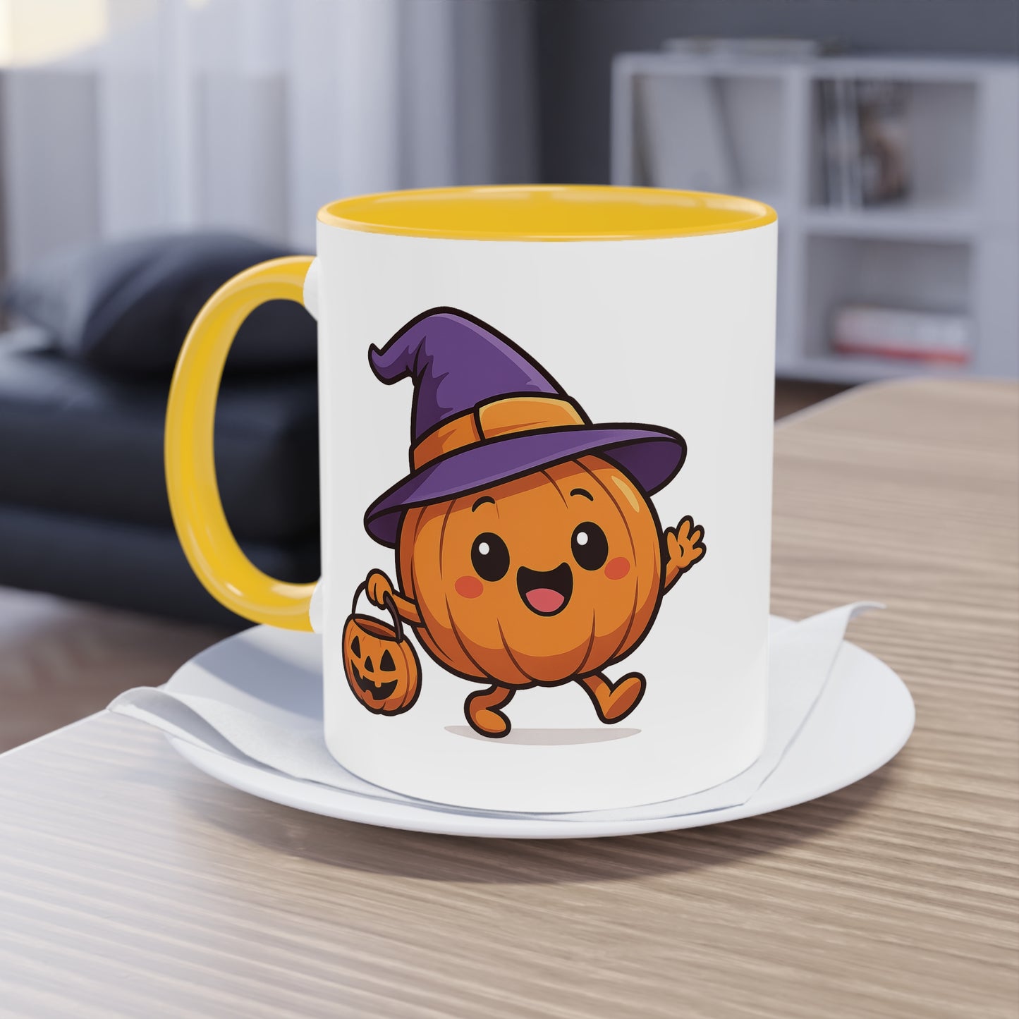 Skurrile Kürbis Halloween Kaffeetasse, Süßes Herbst-Trinkgeschirr, Halloween-Geschenk, Herbstdeko, Jahreszeitliche Küchenutensilien - MorgenMood