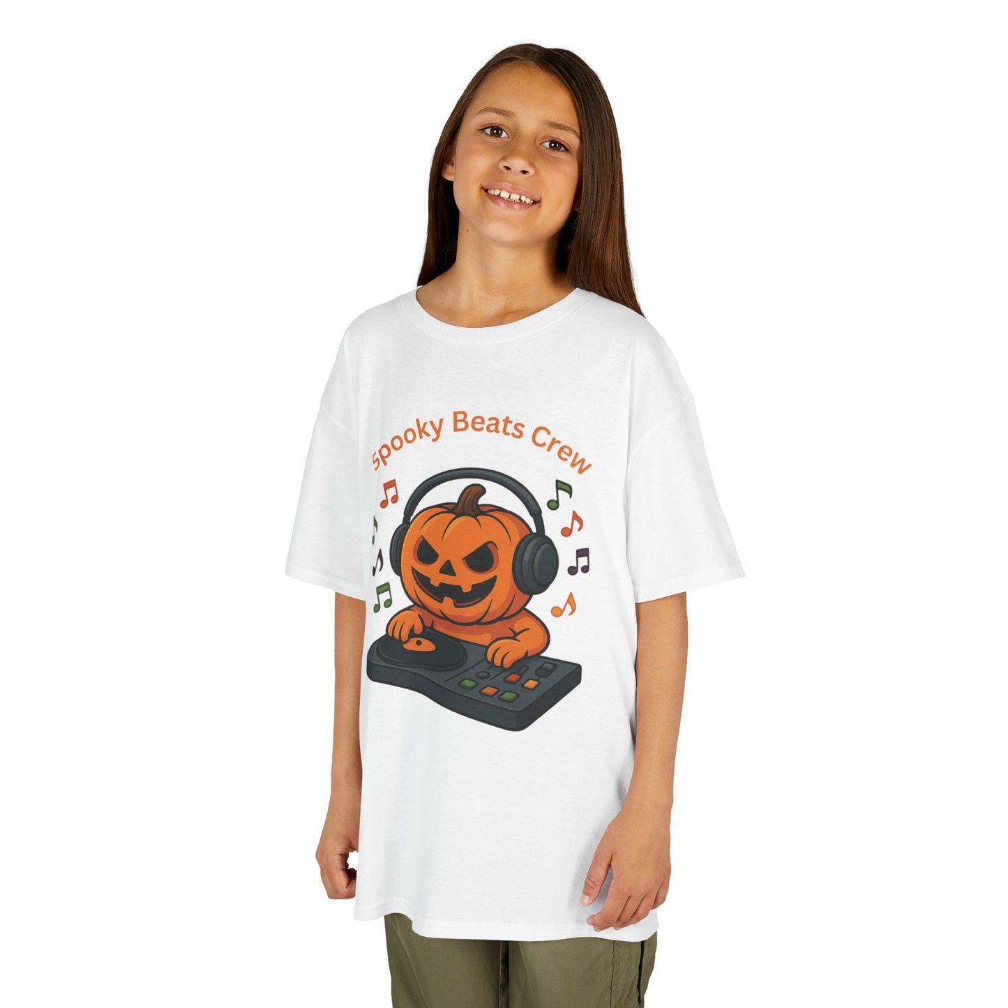 Halloween DJ Kürbis Kinder T-Shirt, Gruseliges T-Shirt, Trick or Treat Geschenk - MorgenMood