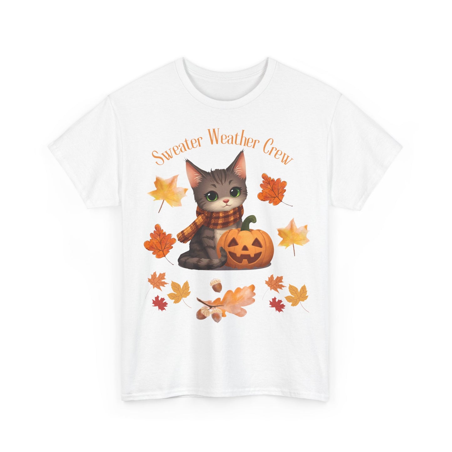 Cozy Fall Cat Shirt – Süßes Herbst T-Shirt für Katzenliebhaberinnen | Morgenmood