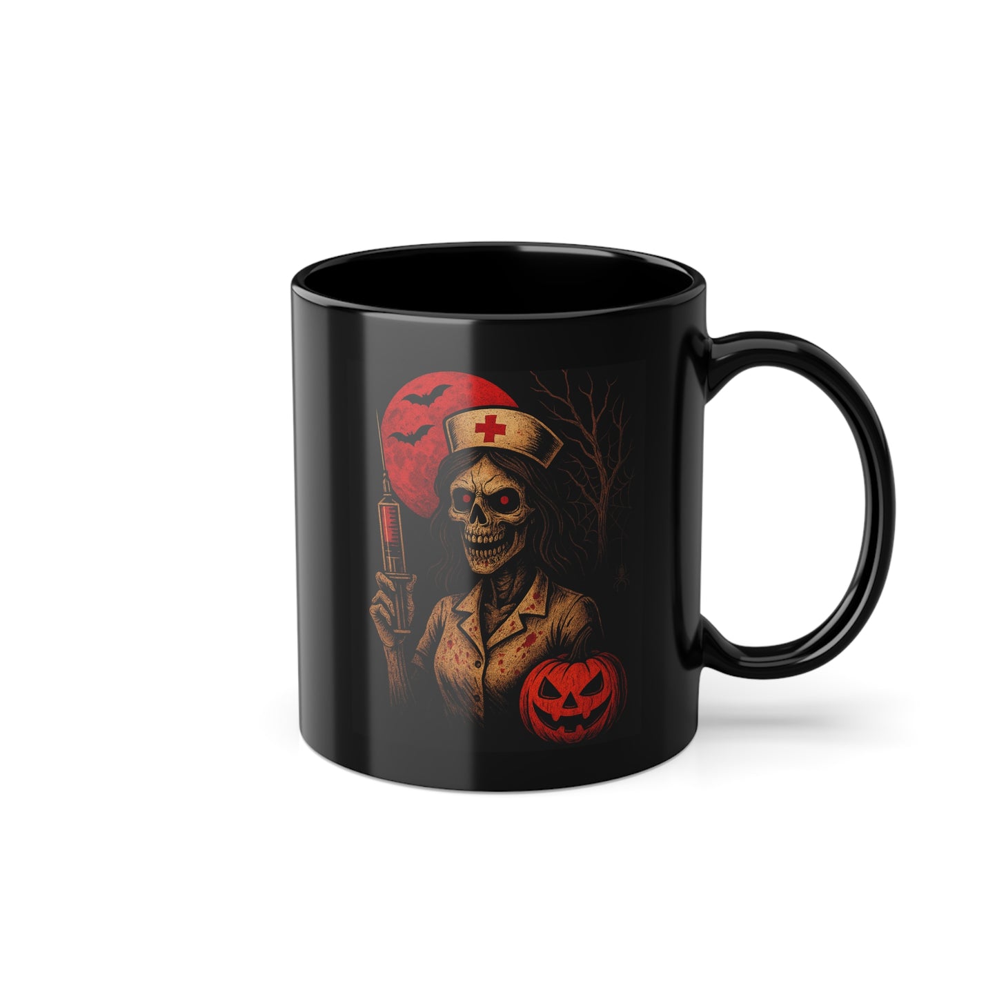 Tasse Halloween Motiv Skelett Krankenschwester - MorgenMood