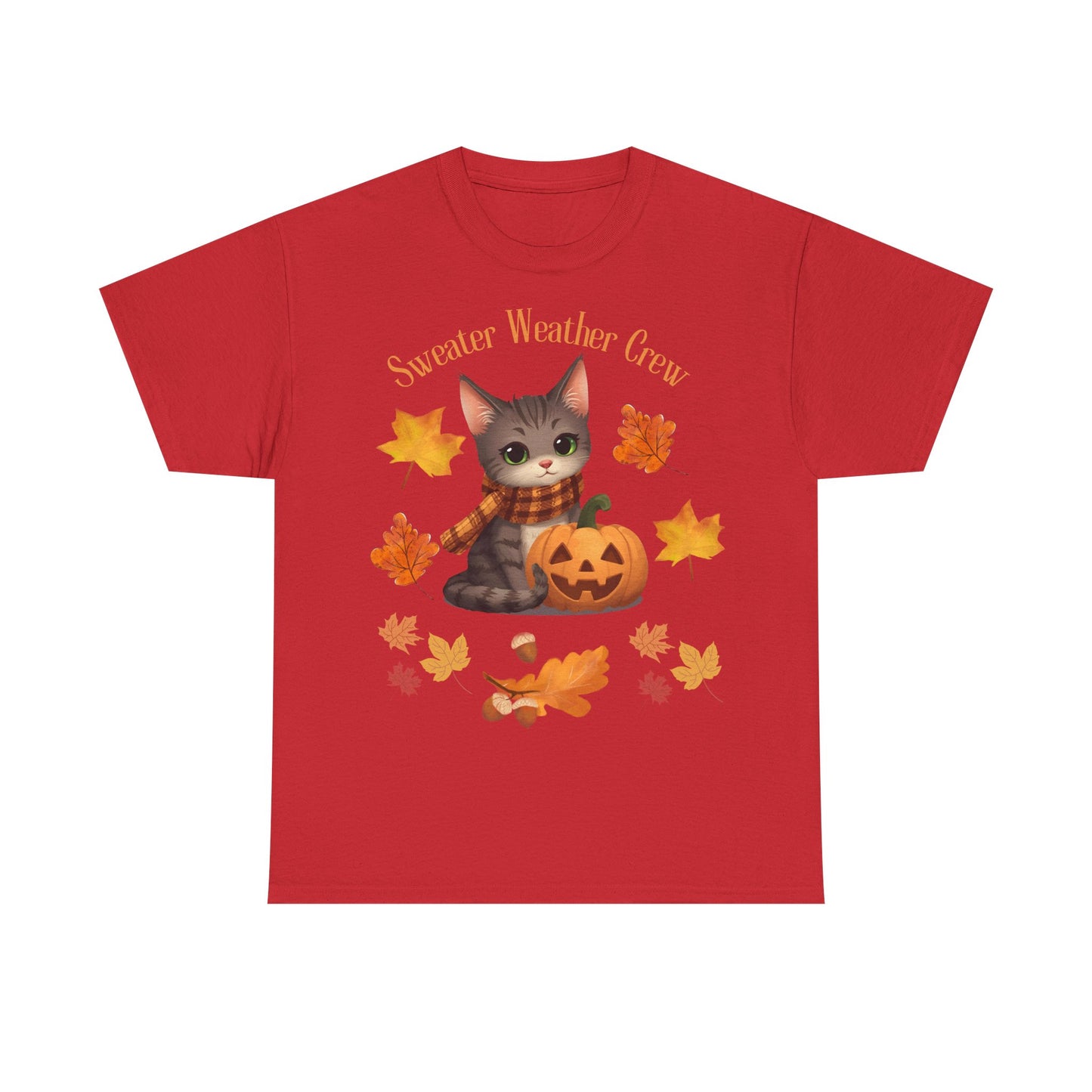Cozy Fall Cat Shirt – Süßes Herbst T-Shirt für Katzenliebhaberinnen | Morgenmood