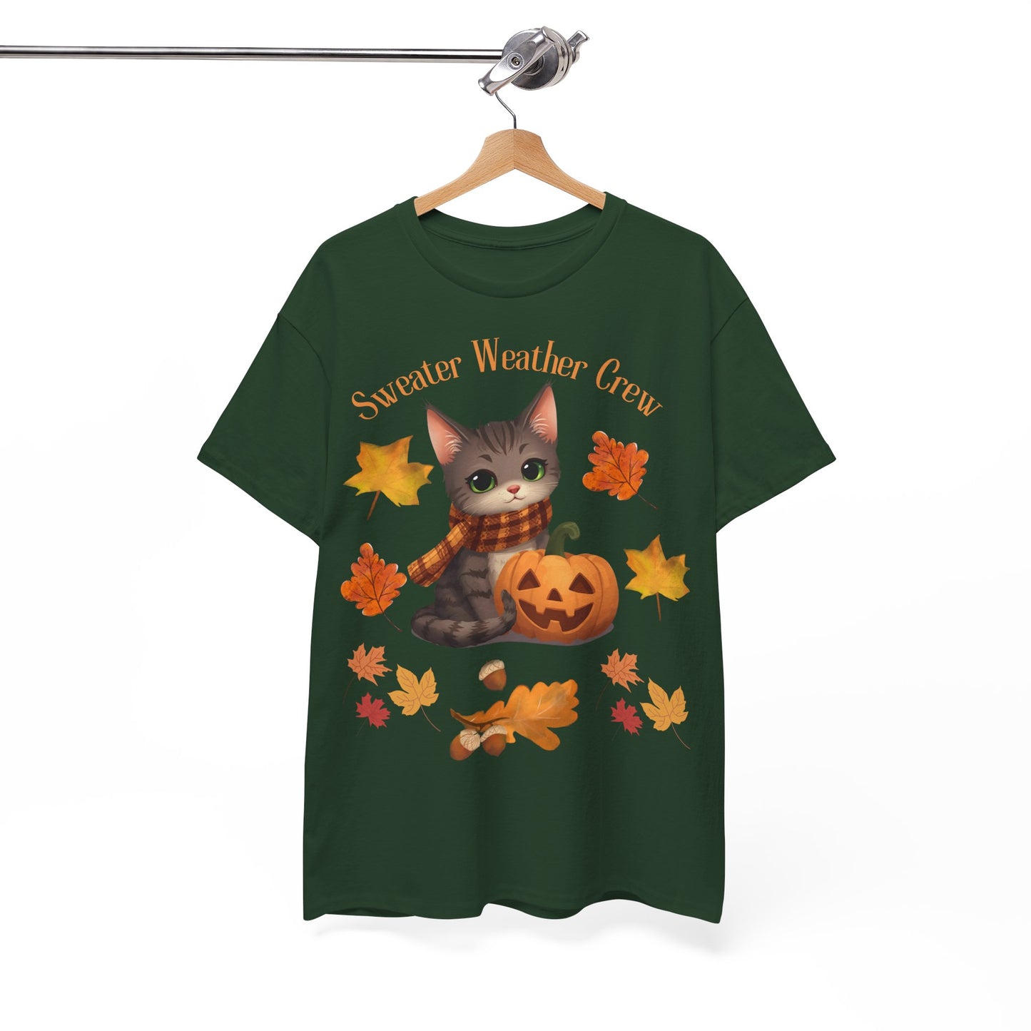 Cozy Fall Cat Shirt – Süßes Herbst T-Shirt für Katzenliebhaberinnen | Morgenmood