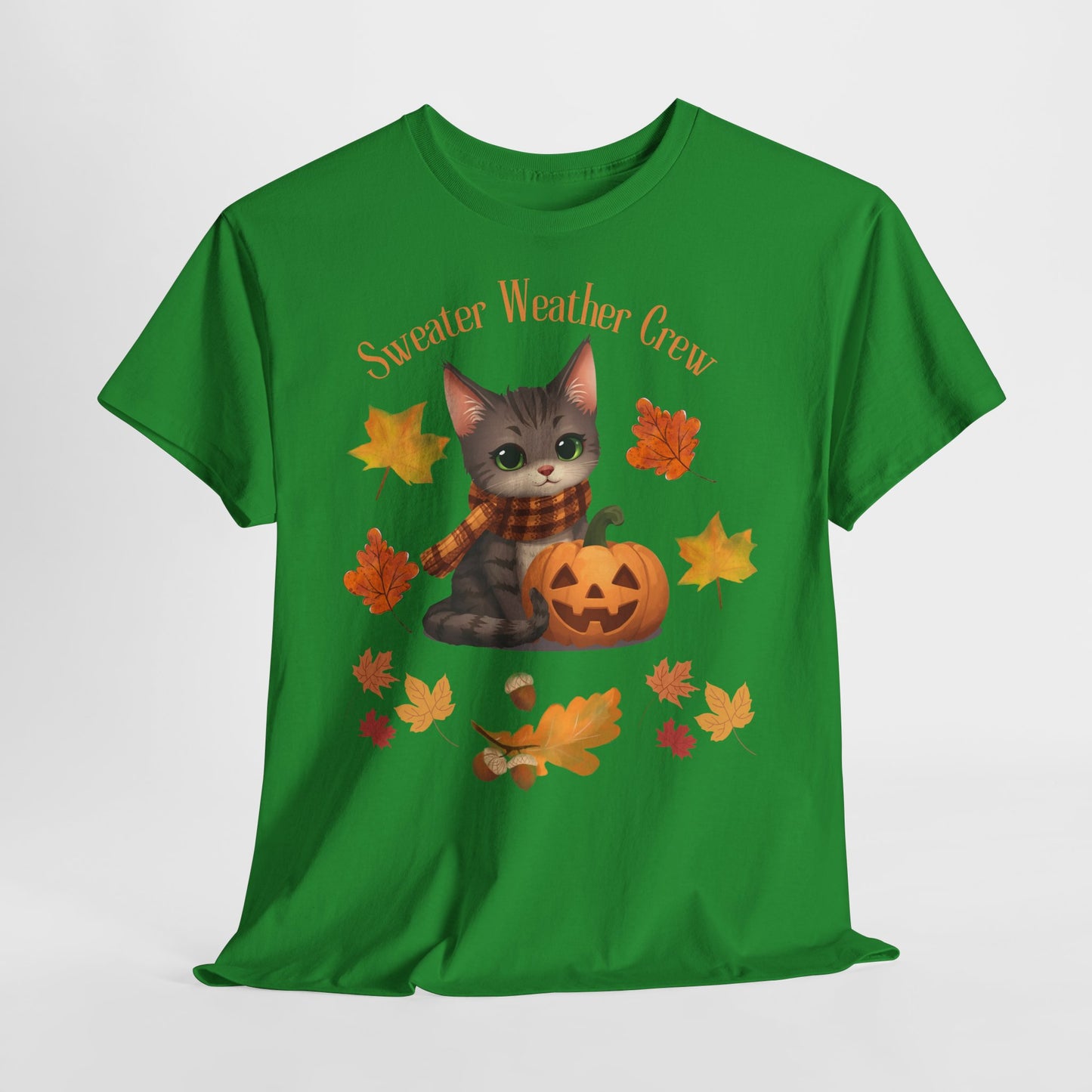 Cozy Fall Cat Shirt – Süßes Herbst T-Shirt für Katzenliebhaberinnen | Morgenmood