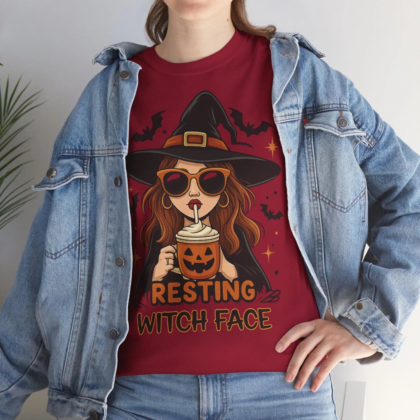 Halloween T-Shirt Unisex mit Hexe - MorgenMood