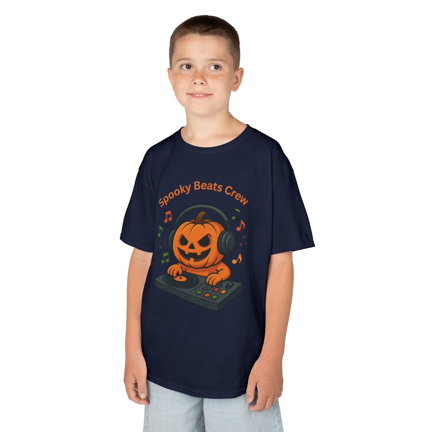 Halloween DJ Kürbis Kinder T-Shirt, Gruseliges T-Shirt, Trick or Treat Geschenk - MorgenMood