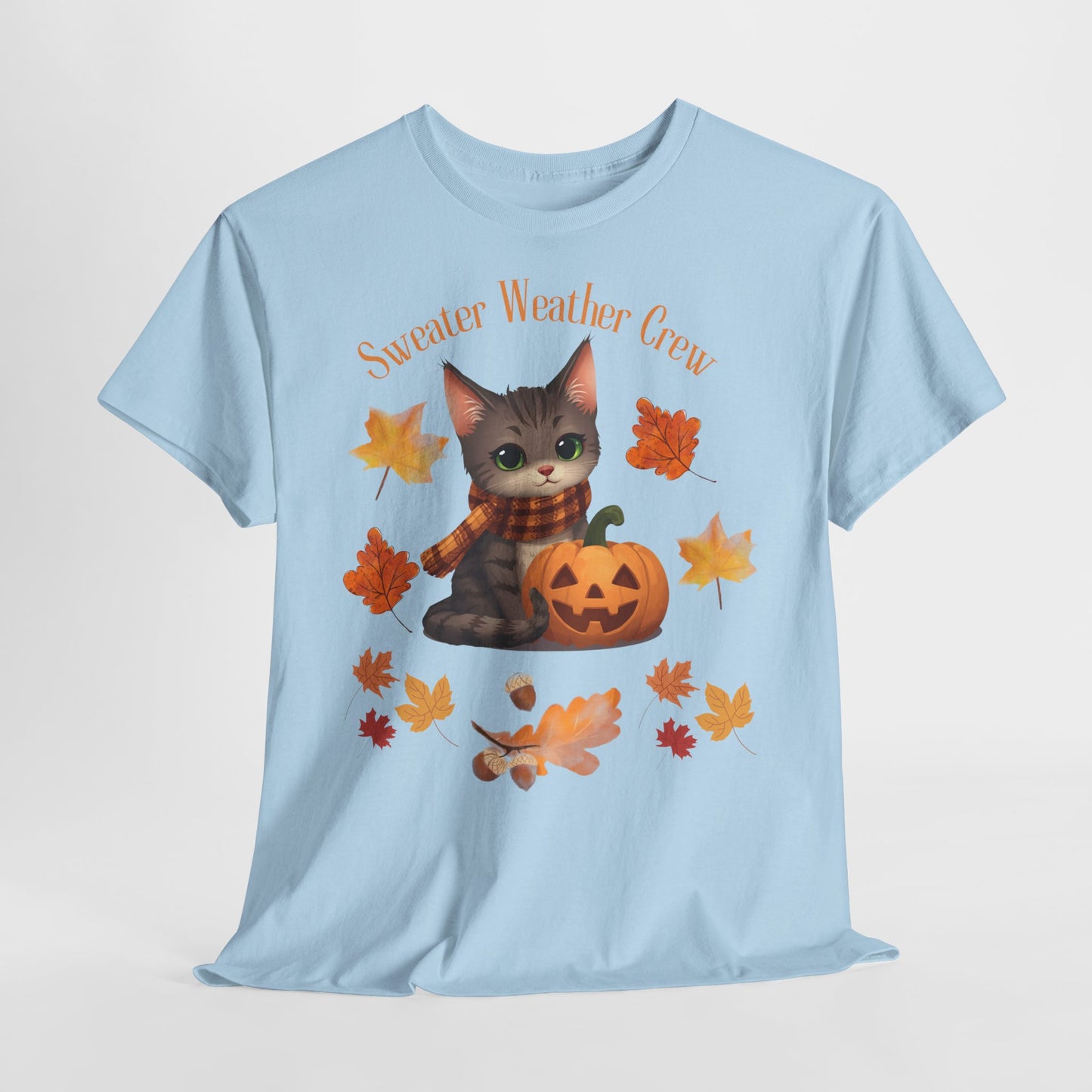 Cozy Fall Cat Shirt – Süßes Herbst T-Shirt für Katzenliebhaberinnen | Morgenmood