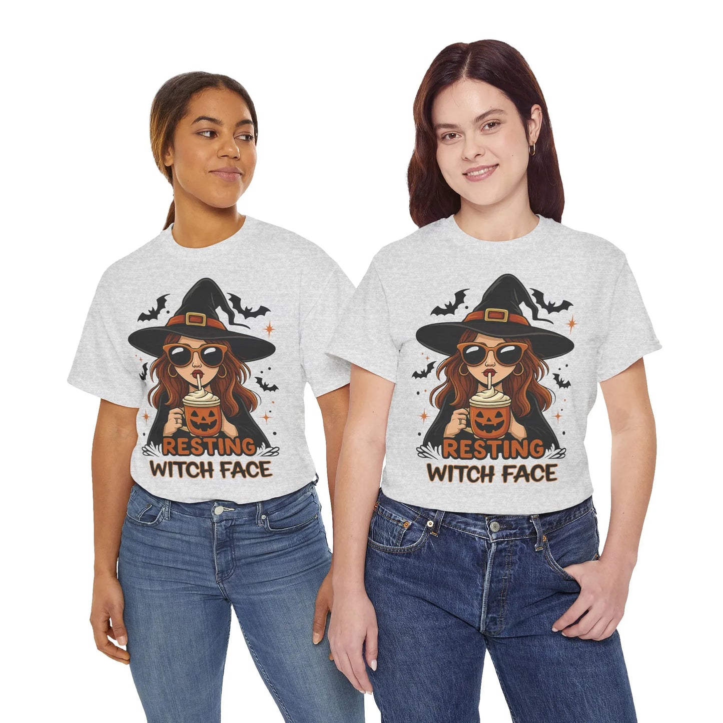 Halloween T-Shirt Unisex mit Hexe - MorgenMood