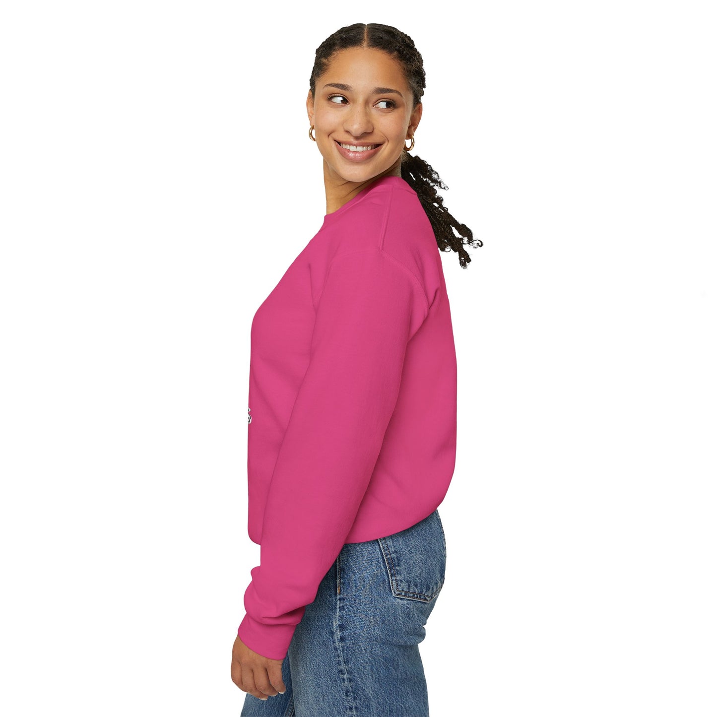 Halloween Sweatshirt mit lustigem Geist mit Hut und Kürbisse