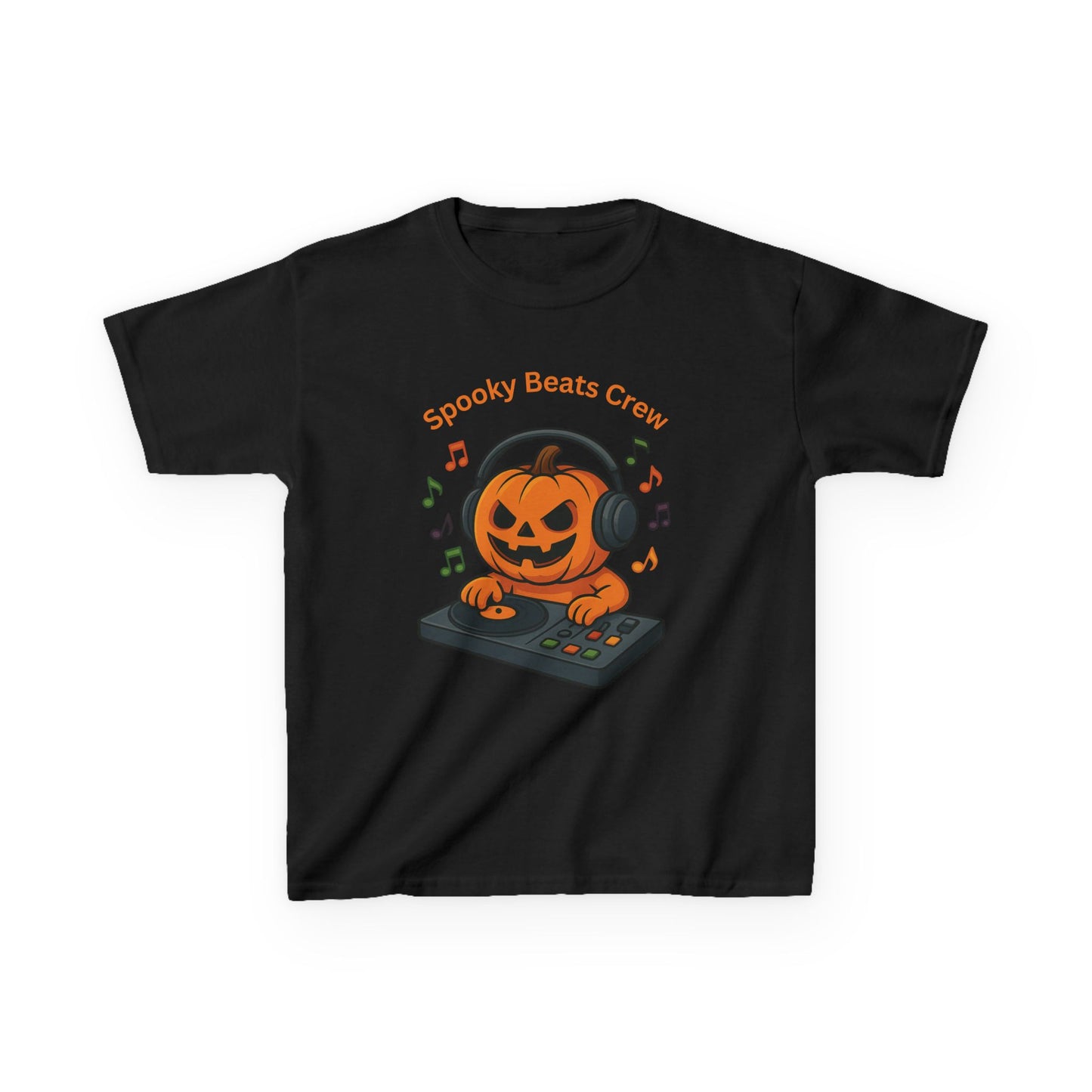Halloween DJ Kürbis Kinder T-Shirt, Gruseliges T-Shirt, Trick or Treat Geschenk - MorgenMood
