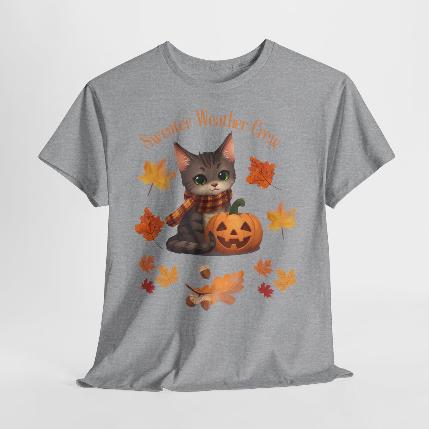 Cozy Fall Cat Shirt – Süßes Herbst T-Shirt für Katzenliebhaberinnen | Morgenmood